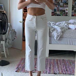 Zara white jeans
